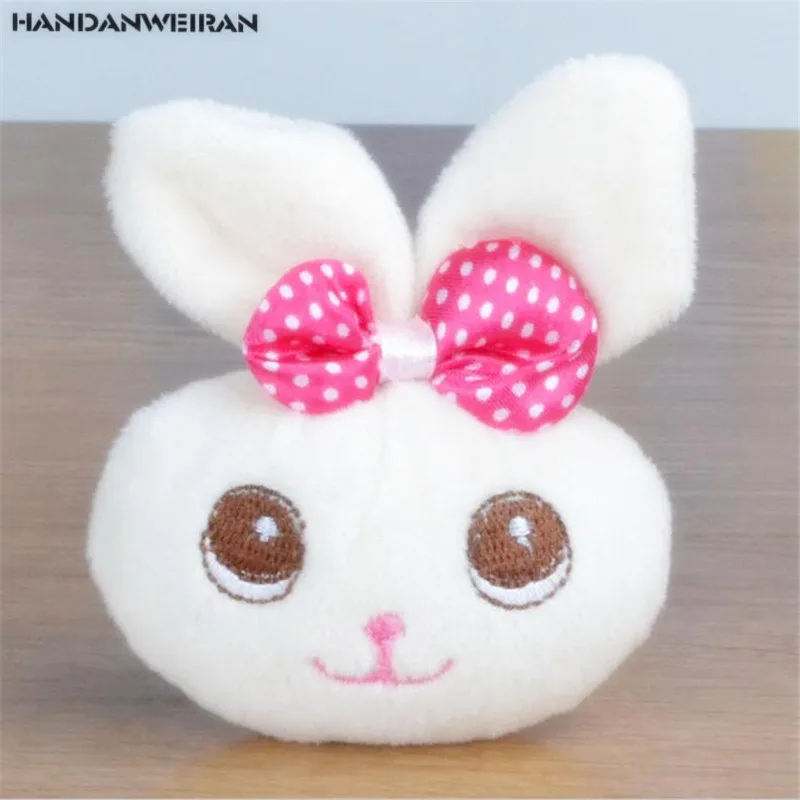 New 1Pcs 8Cm Cute Rabbit Plush Toys Bunny Pendant Doll Children's Toys Wedding Gifts Random Color Factory Direct HANDANWEIRAN