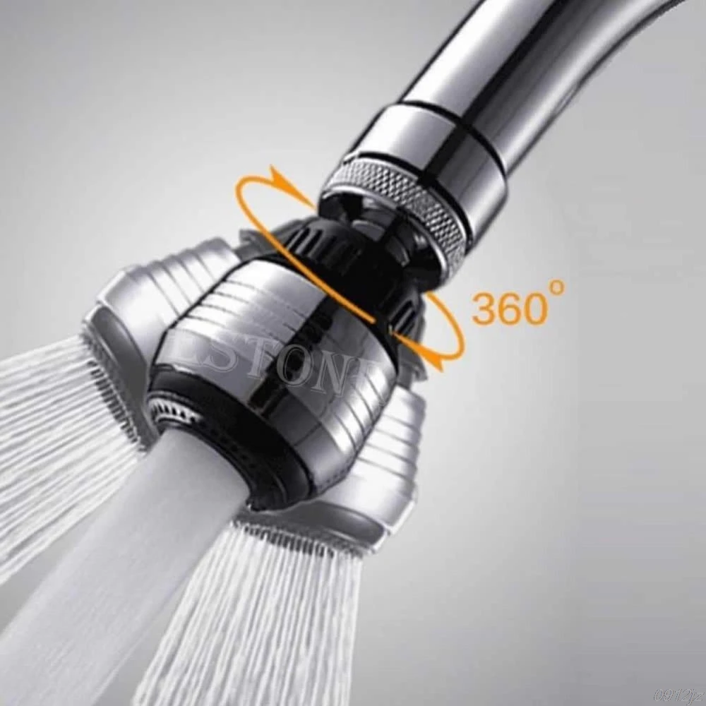 360 Rotate Swivel Faucet Nozzle Filter Adapter Water Saving Tap Aerator Diffuser  Dropship