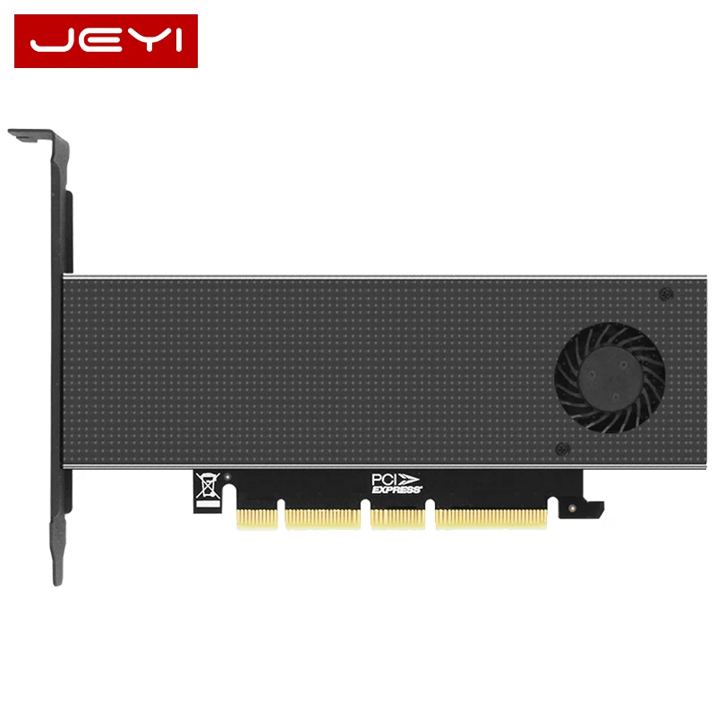 JEYI SK8-NEW เพิ่มการ์ด M.2การ์ดอะแดปเตอร์ PCIE3.0 Built-In Turbo พัดลมสำหรับ NVME 2230-22110ขนาด GEN3 M.3