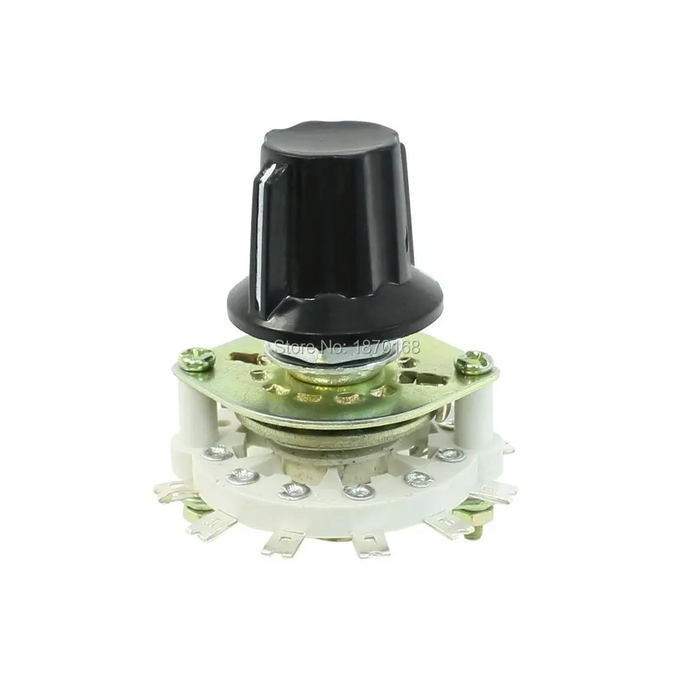 KCT1 * 6 Plastik menangani 1P6T Rotary switch, Band Channel Selector 1 tiang 6 melempar