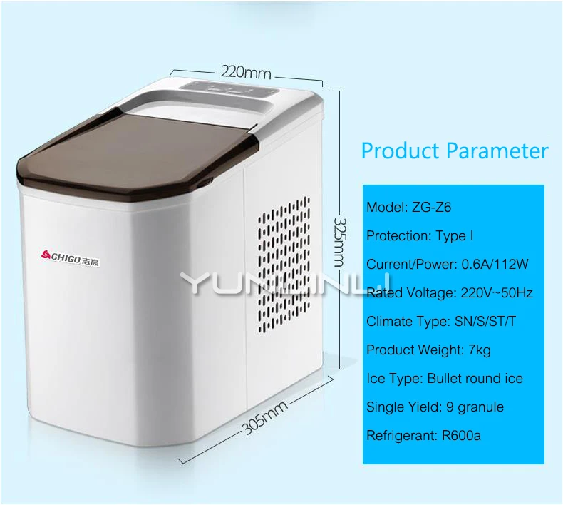 Commercial Ice Maker Mini Refrigerator Fast Ice Cube Making Machine Coffee Store Household Ice Maker