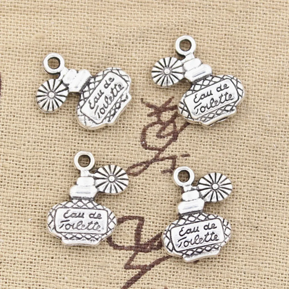 8pcs Charms Perfume Bottle 17x12mm Antique Making Pendant fit,Vintage Tibetan Silver color,DIY Handmade Jewelry