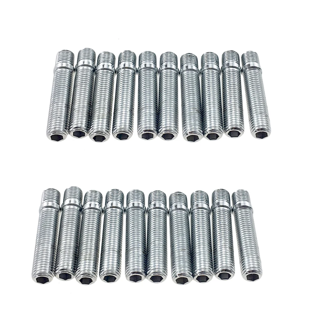 20 pcs/set Extended Wheel Studs Conversion Tall Lug Bolts / Screw Adapter Kit(M12x1.25,M12x1.5,M14x1.25,M14x1.5)