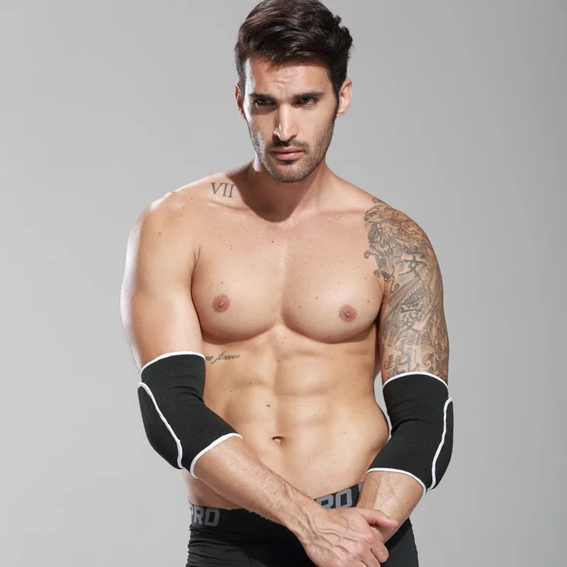 2 Pcs /Lot Thicker Sponge Sport Elbow Pads Brace Volleyball Elbow Support Wraps Basketball Tennis Cotoveleira Protector Sleeves