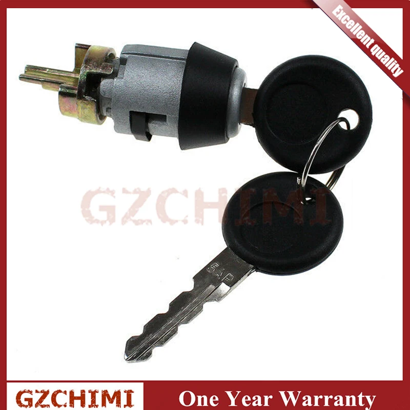 New 1H0905855A / 191 905 855 Steering Ignition Switch Lock Cylinder w/ key for Audi Volkswagen VW 1H0 905 855 A