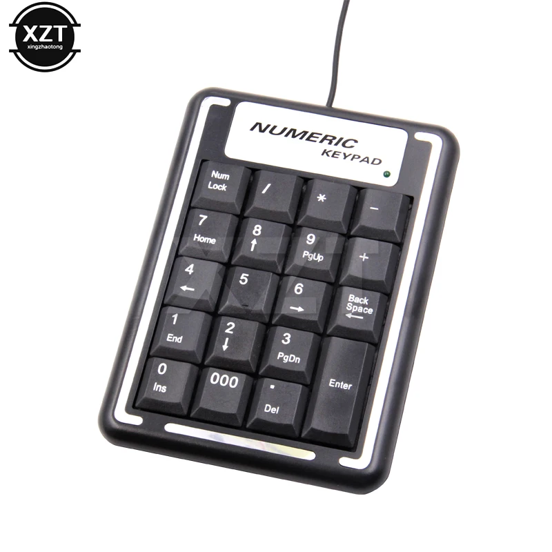 High Quality Portable 1pcs USB Digital 19 Keys Keypad Mini Keypad Slim Retractable Keyboard Numpad For Laptop PC