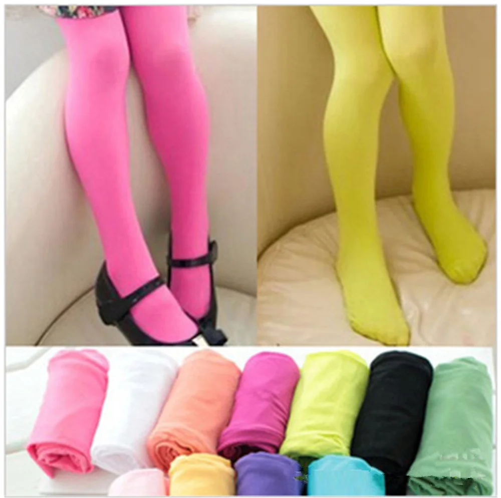 

Pure Solid Girls Pantyhose 2-12Year Childrens Stockings Baby Girls Leg Warmers Flexible Tights Kids Dancing Ballet Pants Trouser