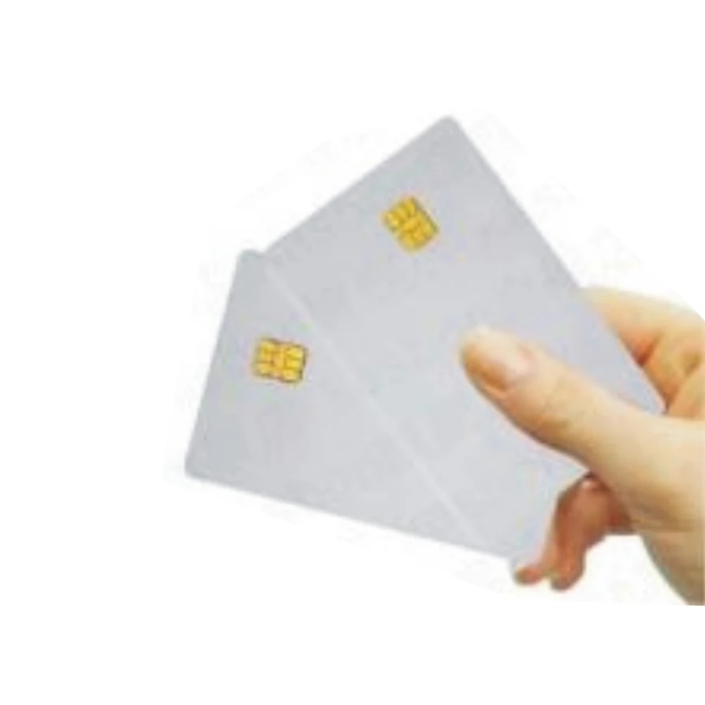 100pcs/lot  Blank PVC SLE-4442 IC card/ISO7816-3 SiM Contact card / SLE4442 smart card