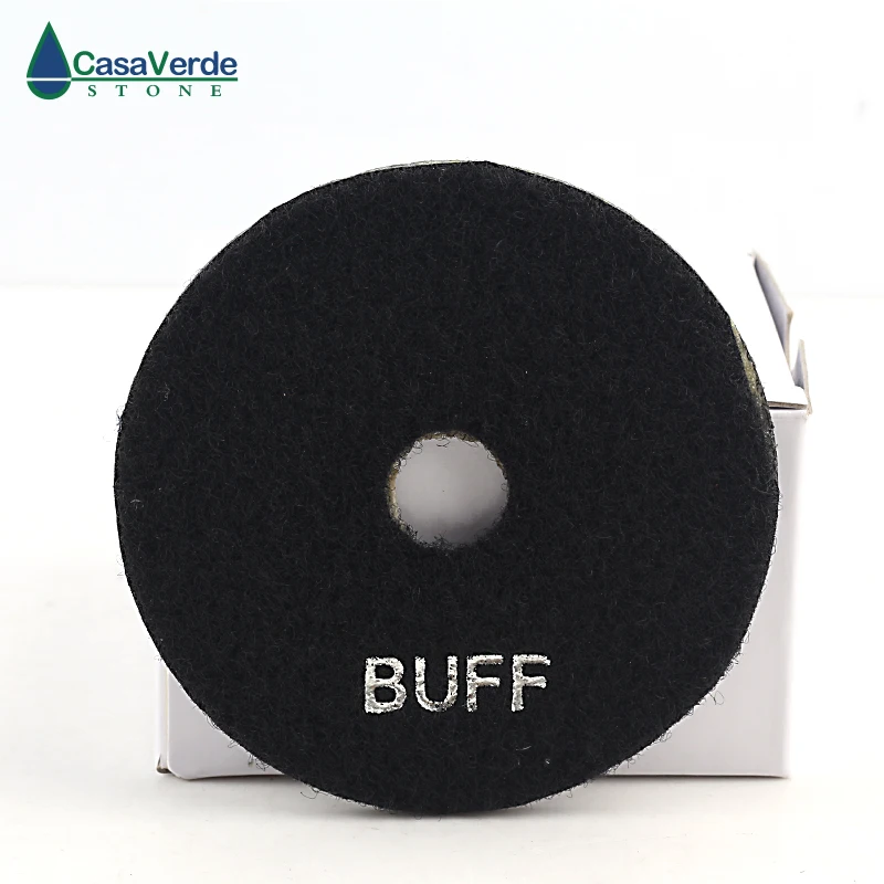 Free shipping DC-BBFF02 black buff polishing pad 4 inch 100mm wet for polishing granite and marble