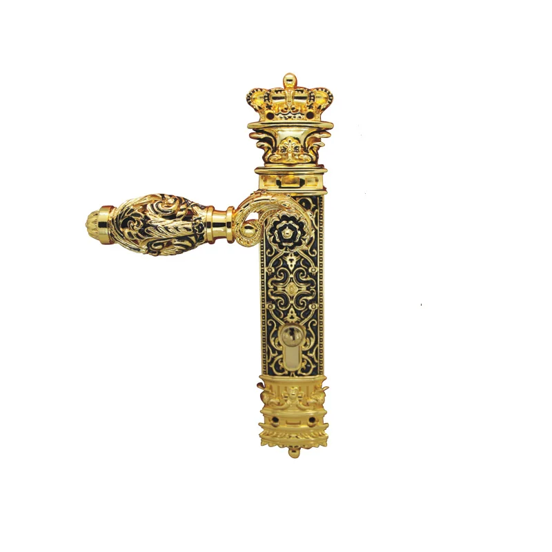 85mm CENTRAL DISTANCE HOLLOW SPLIT ZINC DOOR HANDLE DOOR LOCK---ITALY DESIGN--GP FINISH