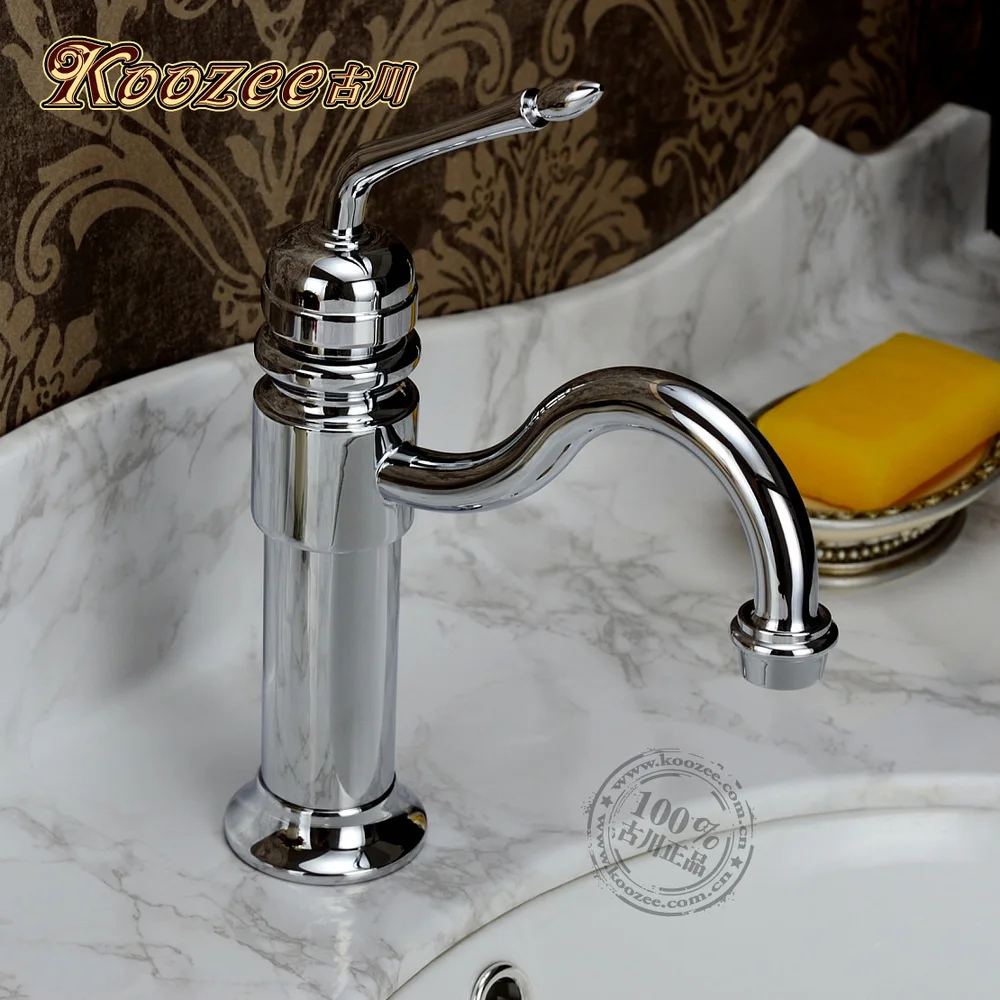 

Furukawa antique copper faucet hot and cold whole European audience basin taps American classical washbasin faucet