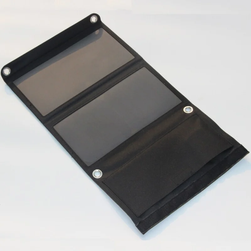 BUHESHUI 18 W 5 V Sunpower Carregador Solar Portátil Do Telefone Móvel Dual USB 5 V Saída Dobrável Carregador de Célula Solar Frete Grátis