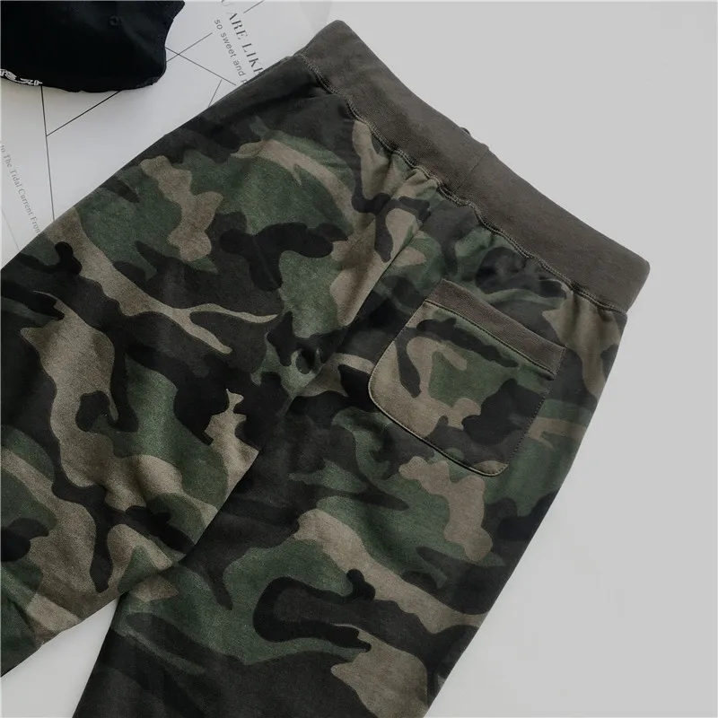 NEW Summer Camouflage Pants Women Drawstring Waist Sweatpants Long Trousers Women Pantalon Femme Streetwear Harem Pants C4275