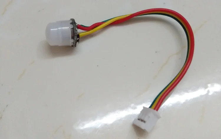 Free shipping 5pc New Mini PIR Sensor Human body sensor module with connect pyroelectric probe PM-3