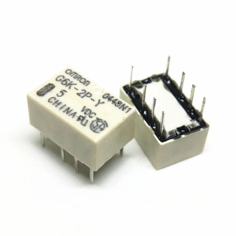 10PCS DIP G6K-2P-Y Signal Relay 8PIN for Relay DC 5V 12V 24V G6K-2P-Y 5VDC G6K-2P-Y 12VDC G6K-2P-Y 24VDC