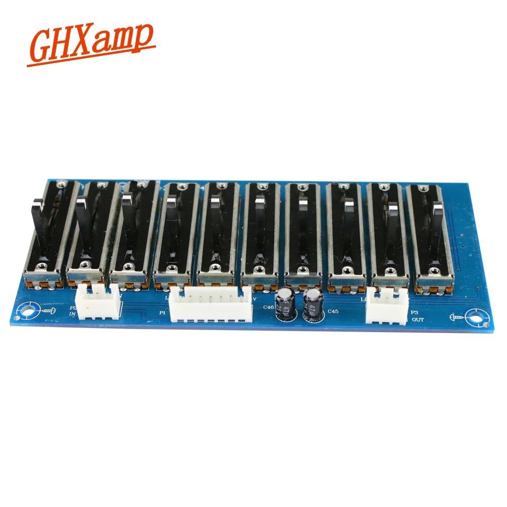 GHXAMP korektor eq Stage Professional Tone przedwzmacniacz płyty 5/10/15 Road przedwzmacniacz Stereo regulowana częstotliwość 35HZ 70 HZ-20 KHZ