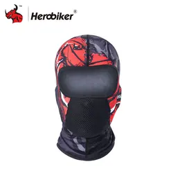 HEROBIKER Motorcycle Face Mask Balaclava Summer Moto Bikers Mask Motorcycle Bicycle Face Shield Motorcycle Sun-protection