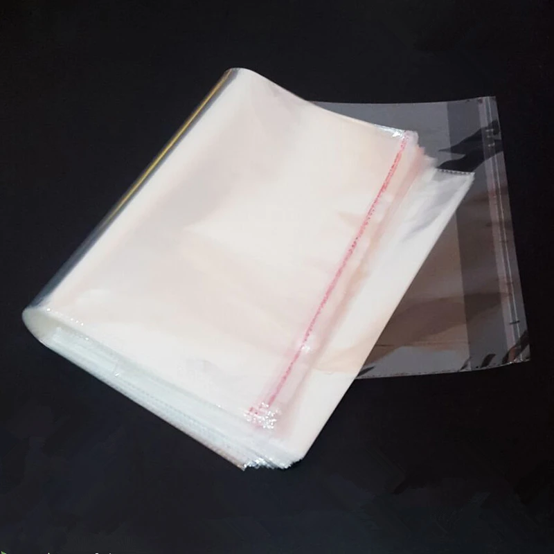 (100 pieces/lot) OPP Self-adhesive Packaging Bag Transparent Plastic Bags