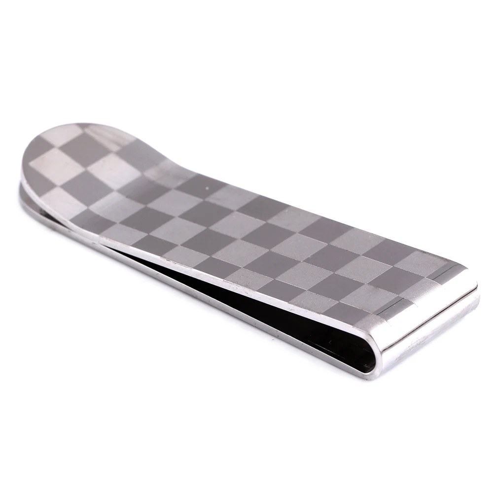 New Fashion Mens Present Silver Plated Stainless Steel Money Wallet Clip Card Gift