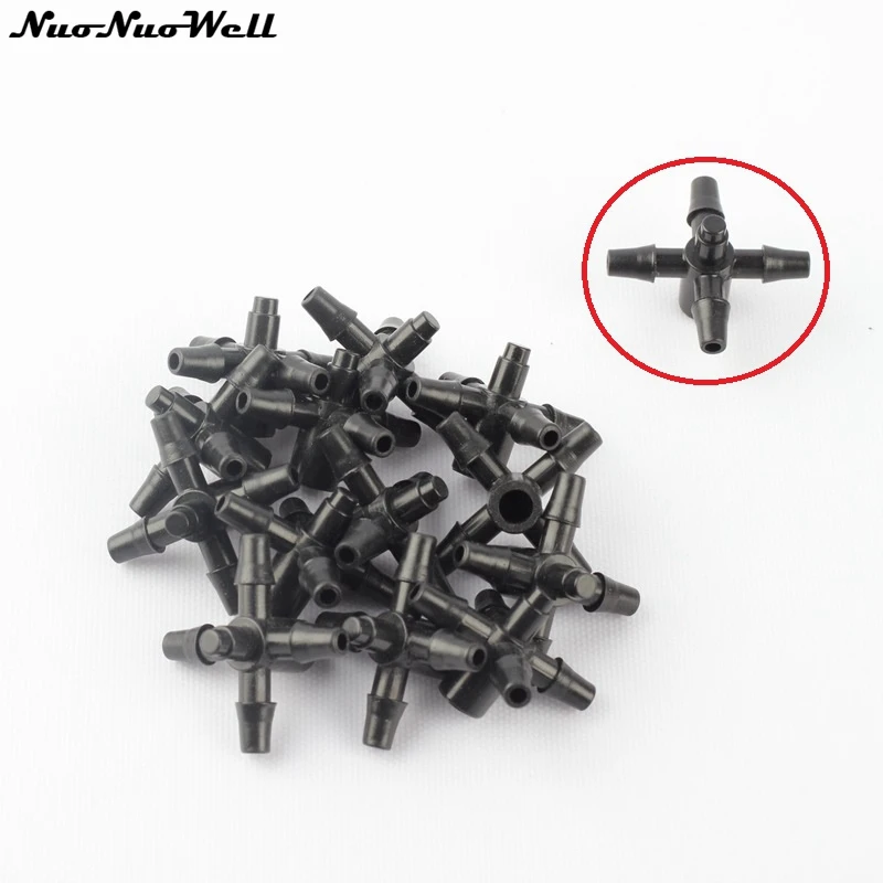 20pcs Drip Arrow Five-Way Hose Spliters Dripper Joint Connectors Drop Arrow Fittings Connect To Pressure Compensating Emitter