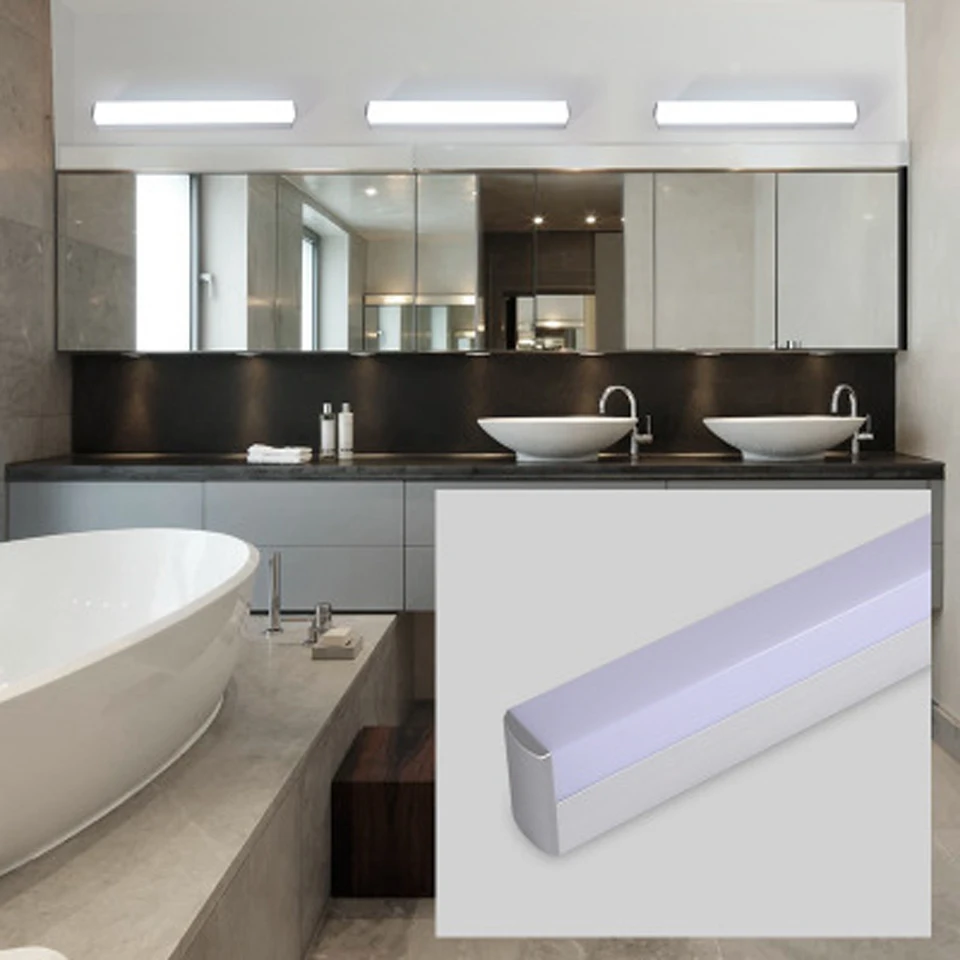 Lámparas de pared acrílicas para espejo de baño, luz Led de AC85-265V, 12W, 16W, 22W, accesorio moderno, candelabro, armario, Wandlamp para