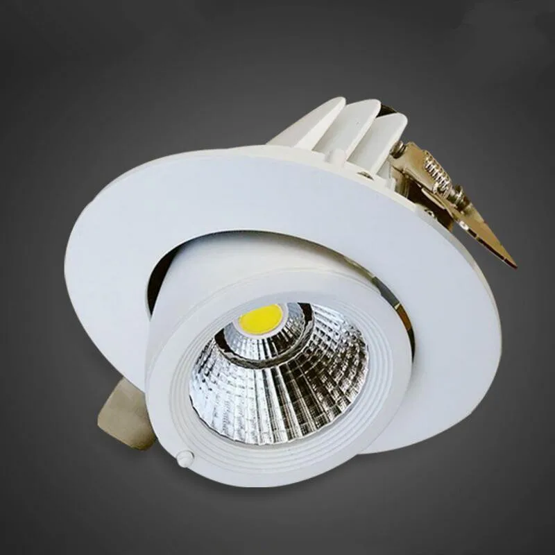 

Adjustable 10W/15W Warm white/Natural white/Cold White COB LED Gimbal Embedded led trunk lamp AC85-265V