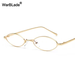 Small Oval Glasses Frame For Men Retro 2022 Gold Metal Frame Clear Lens Optical Eyeglasses Frame Women Unisex WarBLade