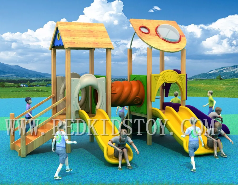 Exported to Panama Anti-rot Wooden Playground Equipment 2016HZ-N005 23 Years' Manufacturer's Experiences Shipped By Sea