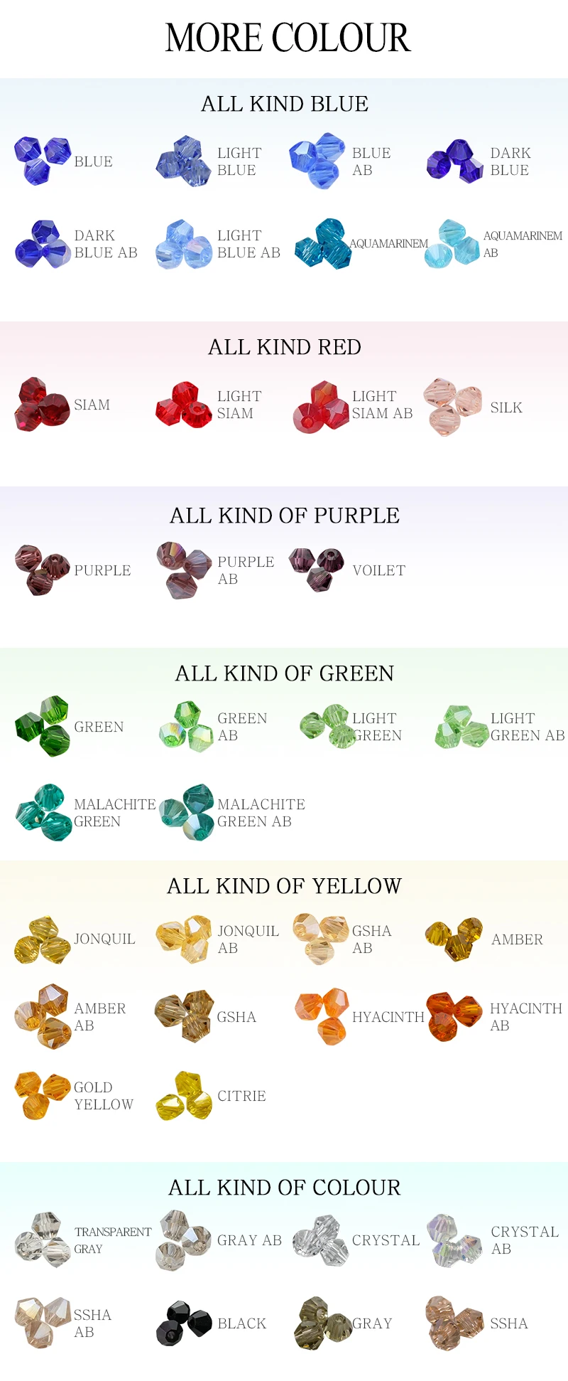 Kaufen Sie 1 und erhalten Sie 1 gratis: 4mm glänzende Kristallperlen, Bicone-Perlen, Glasperlen, lose Spacer-Perlen für Armbänder, DIY-Schmuckherstellung, 200 Stück – Detail 10