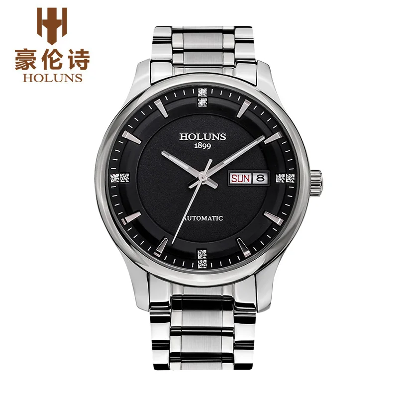 2022 Luxury HOLUNS Brand Men\'s Watch Automatic Mechanical Watches Full Steel Waterproof Male Casual Business Wrist Watch Clocks