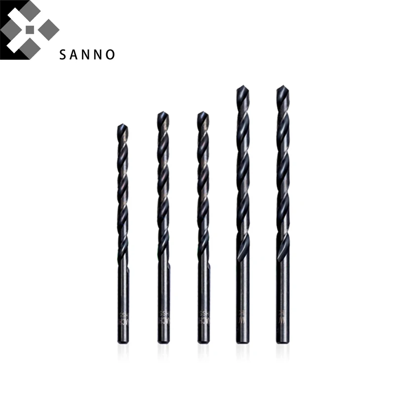 High speed steel twist drill bit diameter 2.36mm-2.59mm SD straight shank drill bits for cast iron and alloy steel