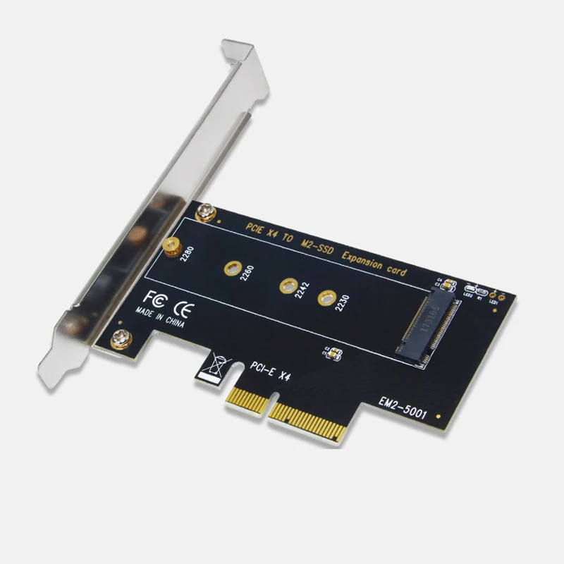 M.2 NVMe SSD NGFF to PCIE X4 adapter M Key Interface Card Support PCI Express 3.0 2230-2280 Size m.2 FULL SPEED Good Riser Card