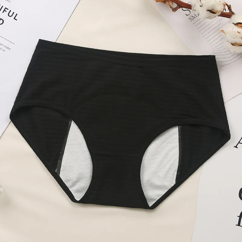 3XL Cotton Physiological Period Leak Proof Menstrual Panties Breathable Absorb a Small Amount Women Underwear