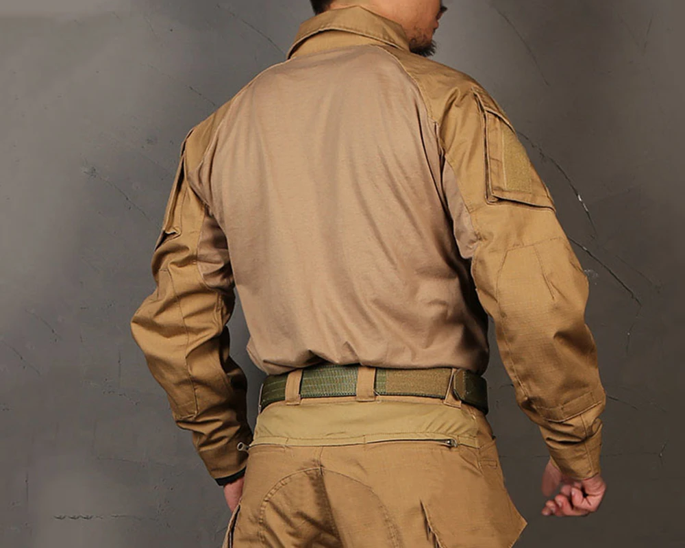 EMERSONGEAR-Camisa Táctica de Combate Militar, Camisa Bdu, Coyote Brown, EM9422, Gen3