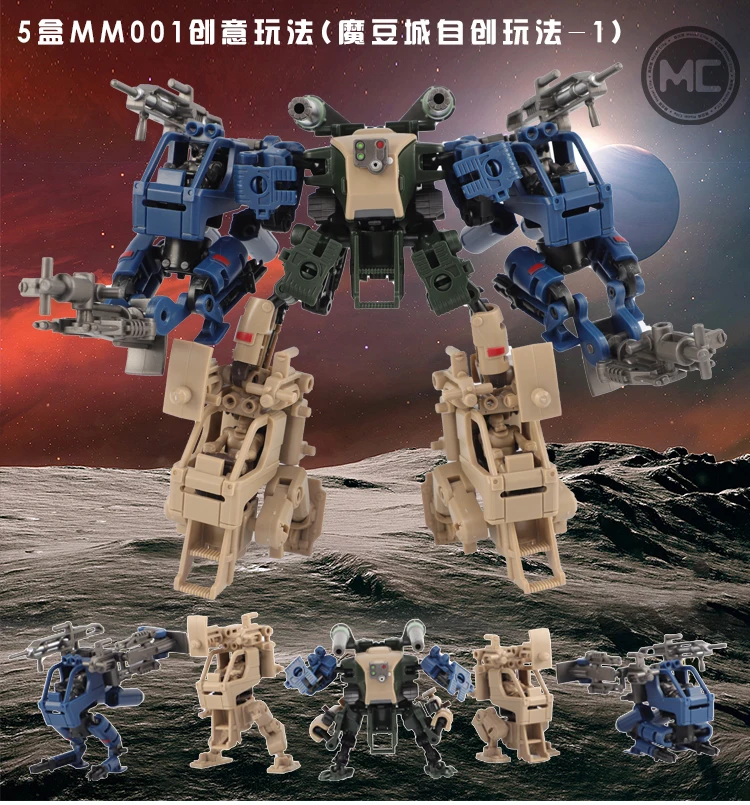 Rihio Multiabyss Striker MM001 Defender Transpotation Mode Mobile Suit Assemble Model Kits Plastic Model toys