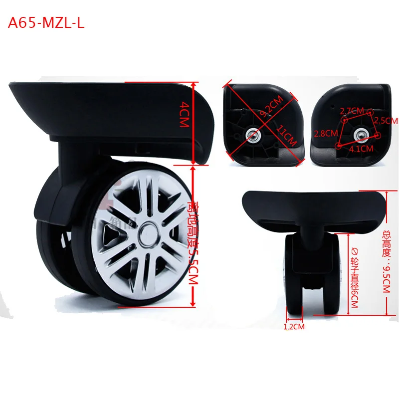 A65-MZL Luggage Wheel Repair Universal Travel Suitcase Parts Rubber Accessories Replacement   Spinner