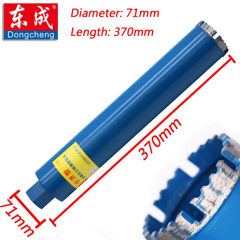 Diameter 20 27 32 40 51 56 63 71 76Mm Diamond Core Bit. 51X370Mm Droog Diamant Boor. 20-76Mm Beton Boor Met Water