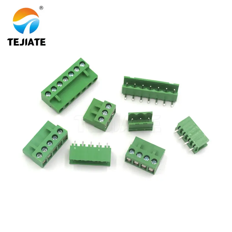 10 sets/batches of HT5.08 234567pin straight needle bending pin terminal plug type 300V 10A KF2EDGK 5.08mm spacing PCB connector