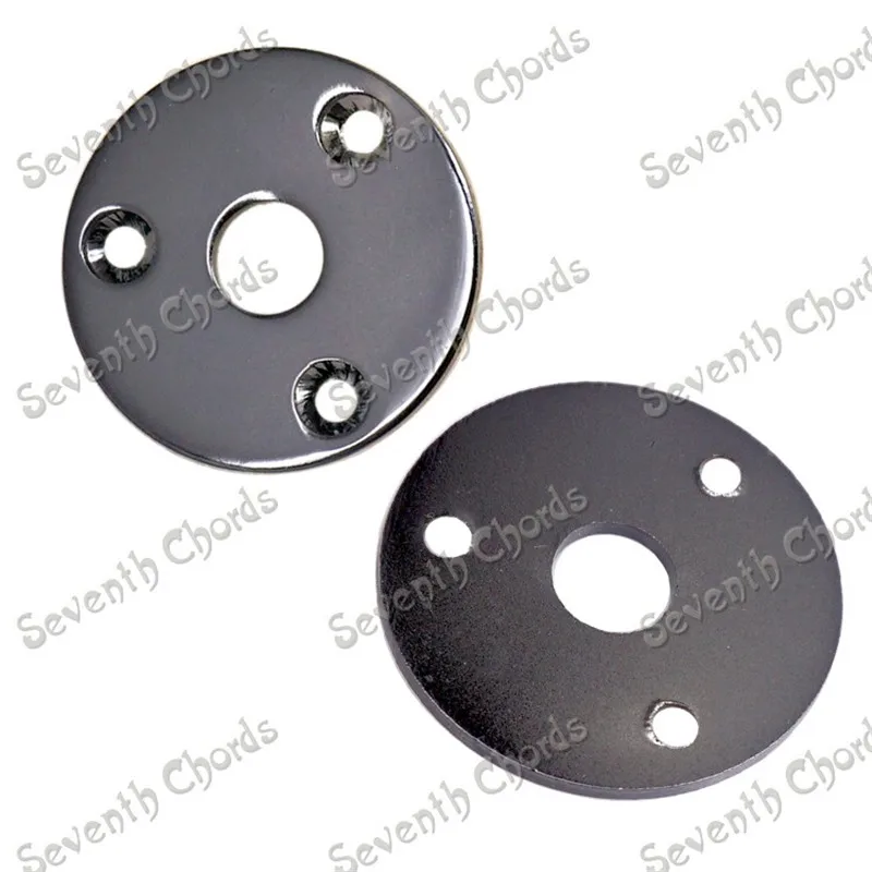 3 Teile/los Metall Runde Gitarre Jack Platten JackPlate Abdeckung Für Bass Elektrische Gitarre Zubehör Teile – Detail 6