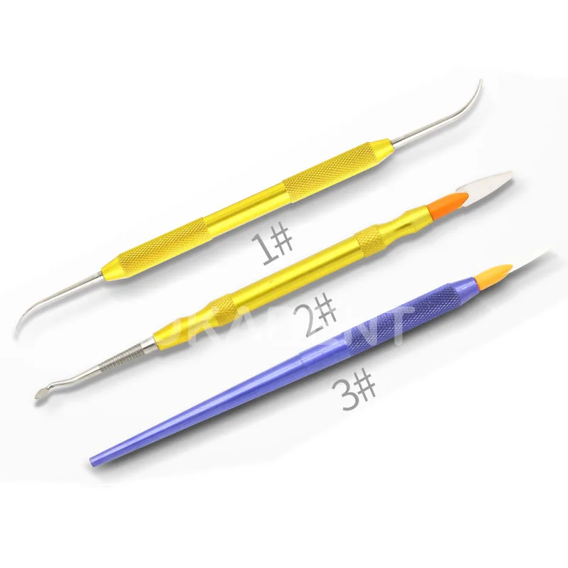 3pcs Dental Lab  Aluminum rod Wax Carving Tools Set Surgical Dentist Sculpture Knife