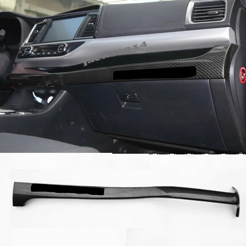 

Carbon Fiber Center Console Panel Cover Trim Fit for Toyota highlander 2015 2016 2017 2018