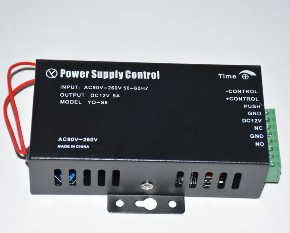 DC12V 5A Power Supply For Door Access Control Intercom Doorbell Worldwide Voltage(black color)