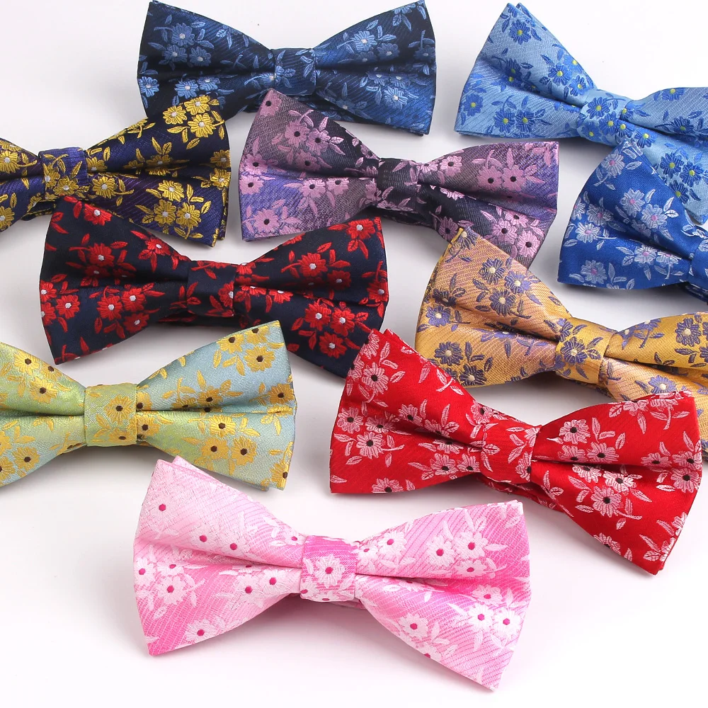 

Fashion Men Bow Tie Classic Bowtie For Men Business Wedding Adult Floral Bow Ties Butterfly Suits Cravats Jacquard Woven Bowties