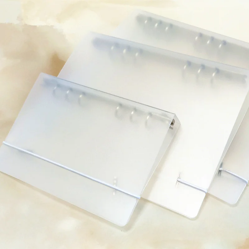 A5/A6/B5 Transparent Loose Leaf Ring Binder Weekly Planner Diary Notebook Cover