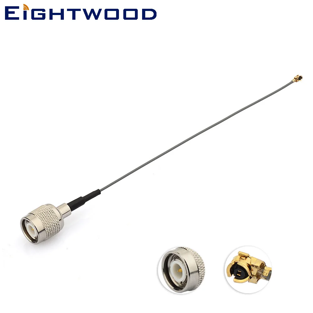 

Eightwood RF Cable Assembly IPX/U.FL Female to TNC Male Pigtail 1.13mm 1.37mm Cable 15cm for Wireless WlAN Router Antenna Aerial