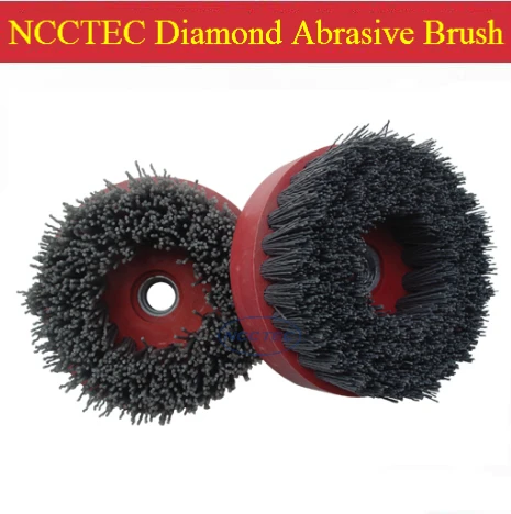 

4'' Diamond abrasive brush FREE shipping | 100mm renovation grinding brush for granite marble | thread M10 M14 M16 5/8"-11