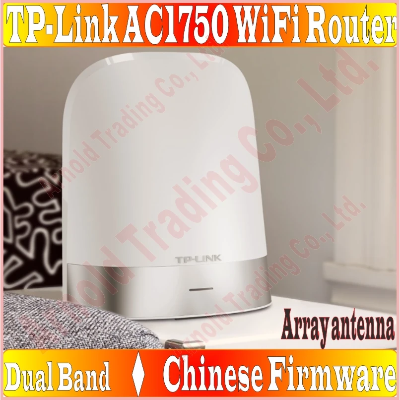 Chin-Firmware, Array Antenne TP-LINK Draadloze Router 802.11AC 1750 Mbps Dual Band Gigabit AC1750 WiFi Router, 1000 m Poorten & Turbo