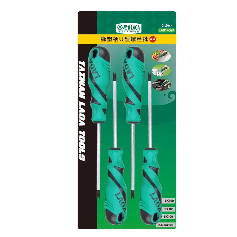 LAOA S2 Set di cacciaviti a forma di U cacciavite a bullone a U con magnetismo