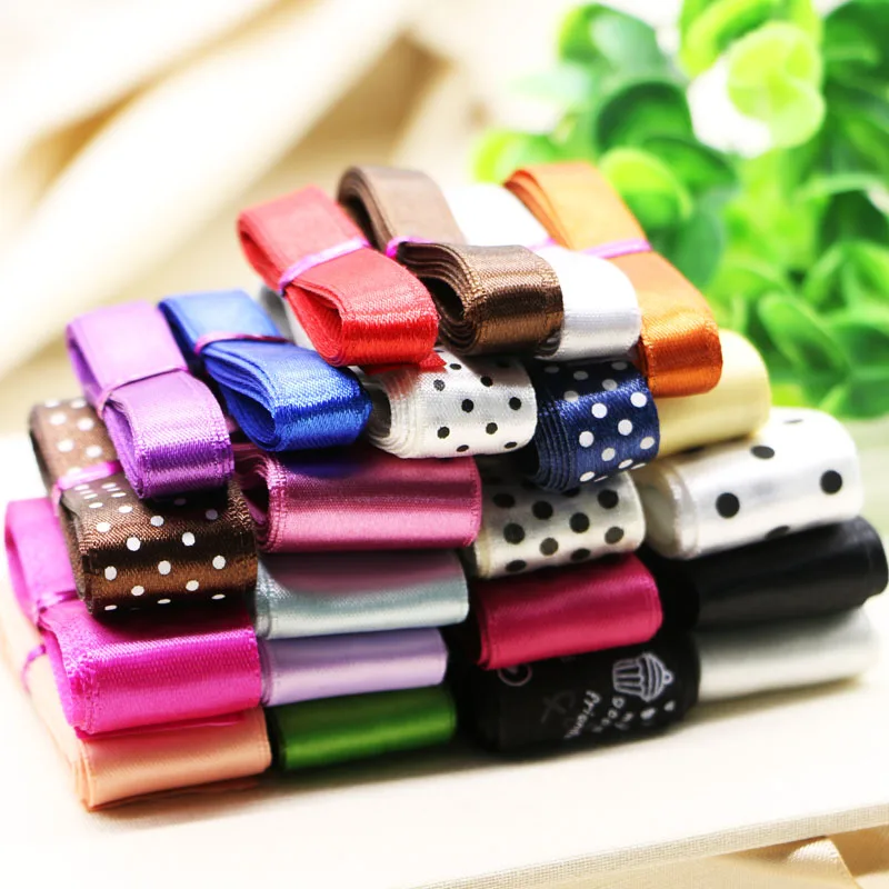 10 yards mixed random delivery rib belt Ribbon Bow Hair Barrette handmade DIY accessories material image 3