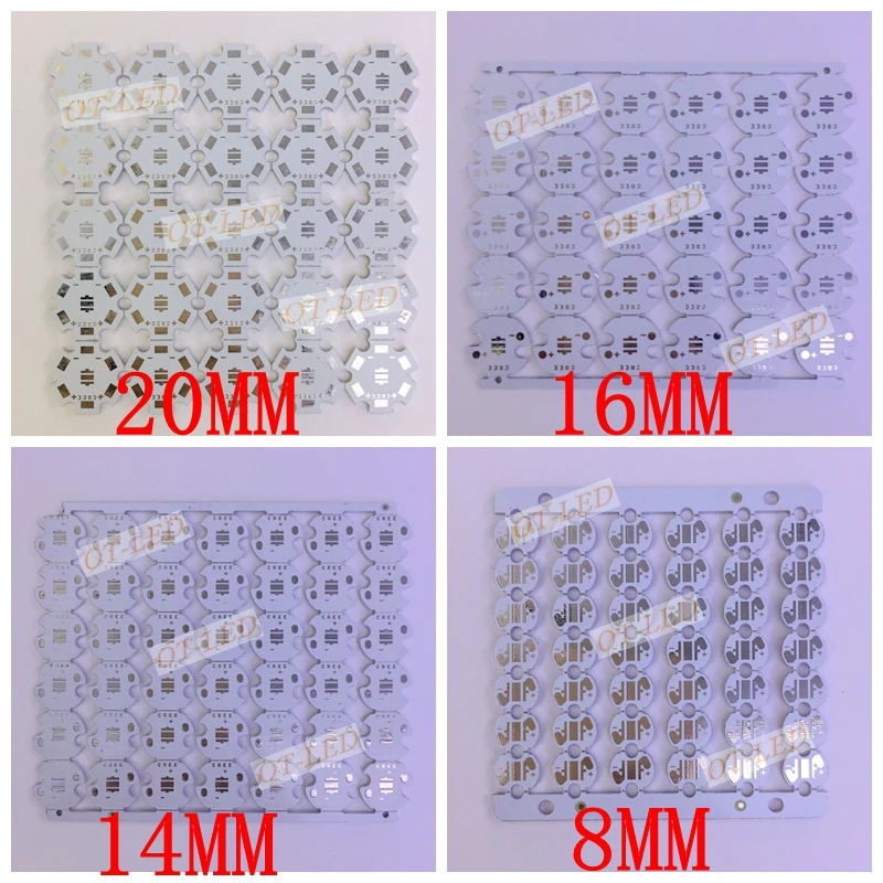 10pcs 3W UV/Ultra Violet  3535 395-400nm High Power LED Light Chip Ultra Violet DIY with 20mm 16mm 14mm 12mm 8mm PCB